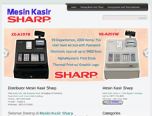 Tablet Screenshot of mesinkasirsharp.com